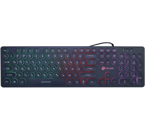 Клавиатура Oklick 420MRL черный