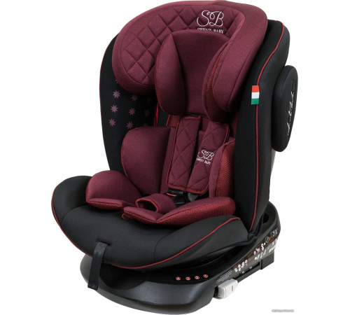 Детское автокресло Sweet Baby Crosstour 360 SPS Isofix 0-36 винный/черный