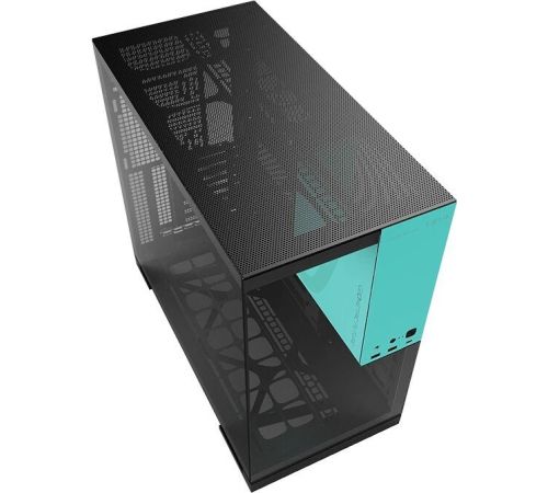 Корпус Geometric Future Model 5 черный/бирюзовый