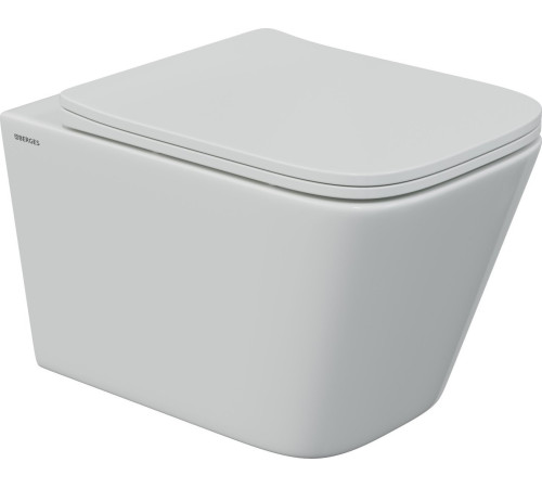 Унитаз подвесной Berges Wasserhaus Floe S Rimless + АТОМ 410 AT-043337 с сиденьем