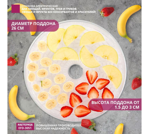 Сушилка для овощей и фруктов Мастерица EFD-3051