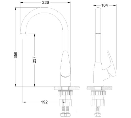 Смеситель Lemark Linara LM0405C