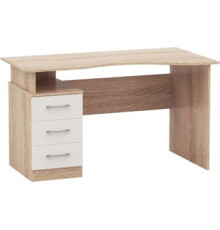 Стол Imperial Гарвард 3ящ ПР 130 дуб сонома/белый