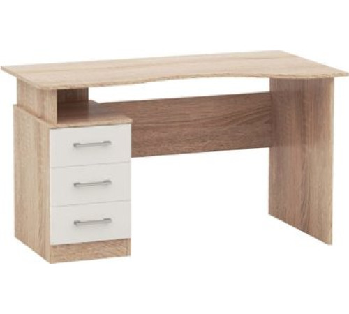 Стол Imperial Гарвард 3ящ ПР 130 дуб сонома/белый