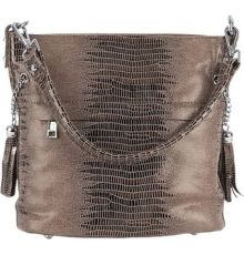 Женская сумка Poshete 857-3262-1A238-COF коричневый