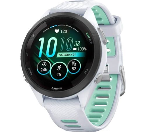 Умные часы Garmin Forerunner 265S белый камень/нео-тропик