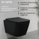 Унитаз подвесной Lauter Magdeburg 21103EC + TECE Profil 9300302 черный матовый