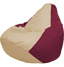 Кресло-мешок Flagman Груша Супер Мега 4XL Г5.1-150 светло-бежевый/бордовый
