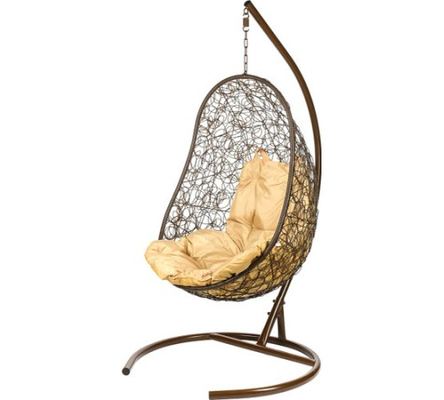 Подвесное кресло BiGarden Easy коричневый/бежевый
