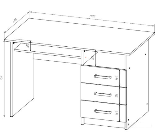 Стол Mio Tesoro ПС-02 белый текстурный