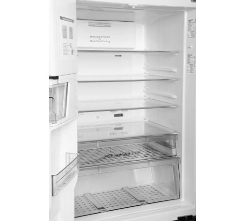 Четырёхдверный холодильник Hitachi R-W660PUC7GBK
