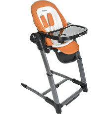 Высокий стульчик Pituso Triola черная рама/оранжевый