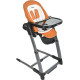 Высокий стульчик Pituso Triola черная рама/оранжевый