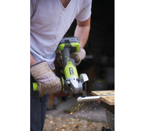 Угловая шлифмашина Ryobi R18AG-0 без АКБ