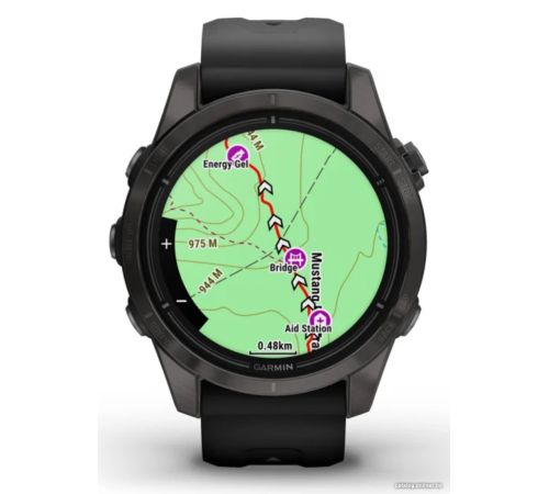 Умные часы Garmin Epix Pro Gen 2 Sapphire 42 мм карбоново-серый титан/черный