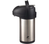 Помповый термос Stinger HP-3000H-2 3л серебристый/черный