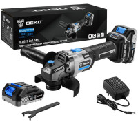 Угловая шлифмашина Deko DKAG20 Set с 2-мя АКБ