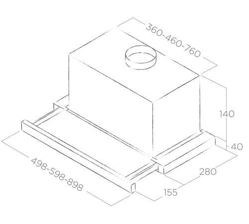 Кухонная вытяжка Elica Elite 14 Lux GRVT/A/90 PRF0098879B