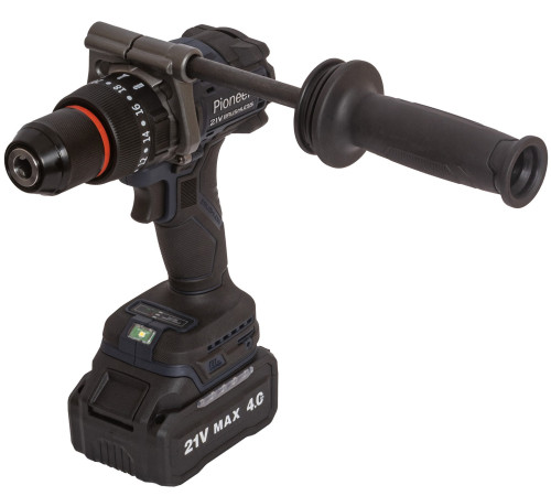 Ударная дрель-шуруповерт Pioneer Tools CID-E2002BL-01 с 2-мя АКБ, кейс
