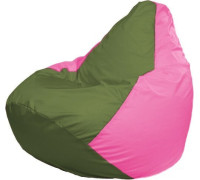 Кресло-мешок Flagman Груша Макси Г2.1-226 розовый/оливковый