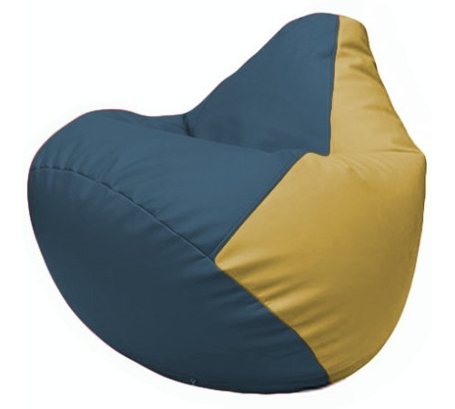 Кресло-мешок Flagman Груша Г2.3-0308 синий/охра