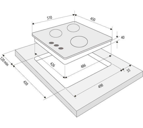 Варочная панель Krona Tordo 45 IX