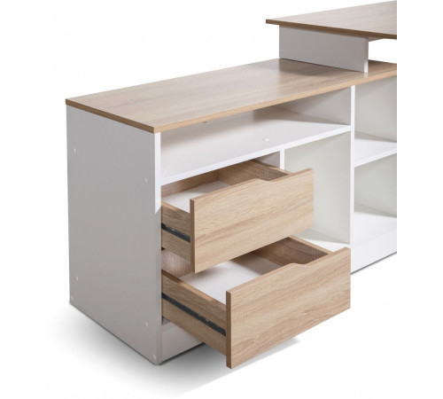 Стол Мебель-класс Имидж-3 белый/дуб сонома