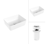 Умывальник Lauter 21674B + клапан 21190W