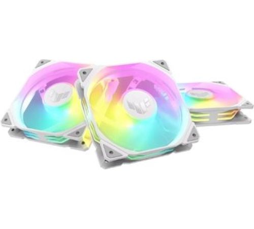Комплект вентиляторов для корпуса ASUS TUF Gaming TR120 ARGB Triple Pack белый