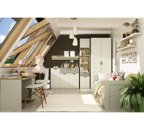 Стол Anrex Modern 130 персидский жемчуг/дуб наварра