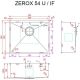 Кухонная мойка ZorG Zerox 54 U / IF Steel