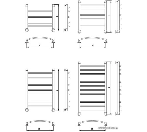 Полотенцесушитель Luxon L 60x50