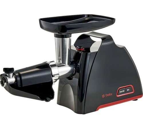Мясорубка Delta DL-6105M черный/красный