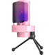 Проводной микрофон FIFINE A8T розовый