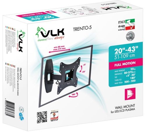 Кронштейн для телевизора VLK TRENTO-5 черный