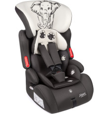 Детское автокресло Siger Космо Lux Animals Слон серый/бежевый