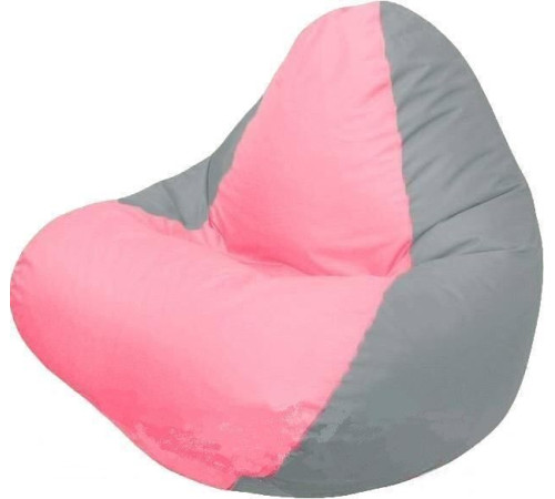 Кресло-мешок Flagman Relax розовый/светло-серый