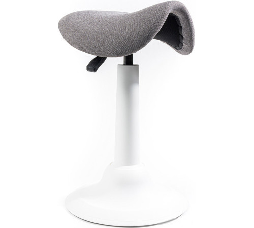 Офисный стул Chair Meister Saddle пластик белый/ткань серая