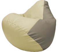 Кресло-мешок Flagman Груша Макси Г2.3-1002 светло-бежевый/светло-серый