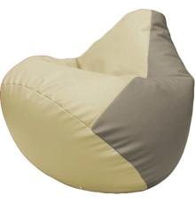 Кресло-мешок Flagman Груша Макси Г2.3-1002 светло-бежевый/светло-серый