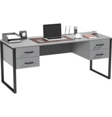 Стол Soma Slava 180x66 серый/черный