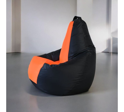 Кресло-мешок Mio Tesoro Груша Kombo XXL GF-130x85-CHO черный/оранжевый