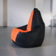 Кресло-мешок Mio Tesoro Груша Kombo XXL GF-130x85-CHO черный/оранжевый