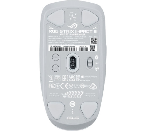 Игровая мышь ASUS ROG Strix Impact III Wireless Moonlight White