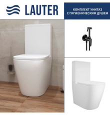 Унитаз напольный Lauter Vortex 2110012VF + гигиенический душ Daze 21GN3132BM