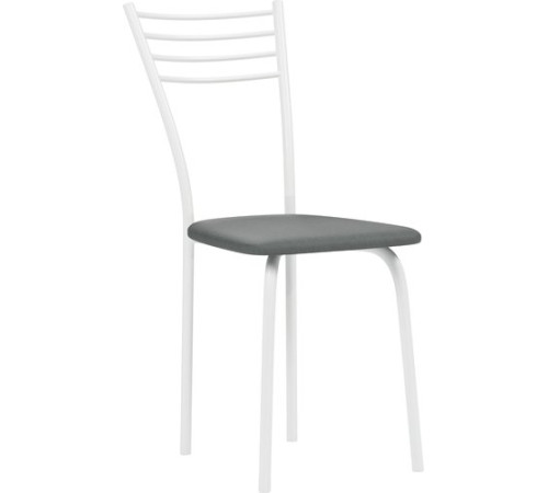 Стул Mio Tesoro Сигма серый/белый