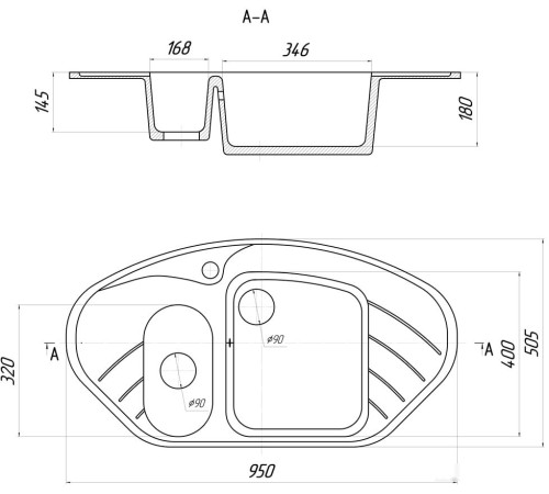 Кухонная мойка Gerhans E02 терракот