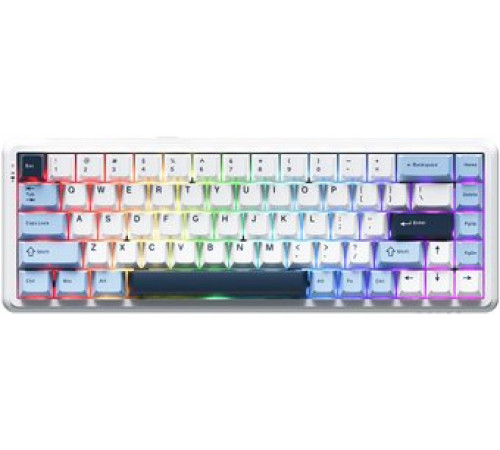 Клавиатура Ajazz AK680 Max 8+1K белый/голубой/темно-синий