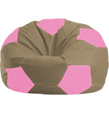 Кресло-мешок Flagman Мяч Стандарт М1.1-89 бежевый/розовый