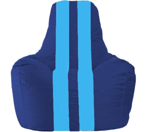 Кресло-мешок Flagman Спортинг С1.1-129 синий/голубой